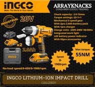 INGCO Lithium-ion impact drill (CIDLI20031) | CORDLESS TOOLS