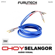 Furutech Alpha S14 Speaker Cable 3m x 2 With FP200B(G) Banana Plugs 1Pair