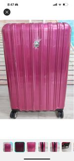 迎夏日特價：Delsey pink 30 inch expandable lugguage； Delsey 30 吋可擴展行李箱 78 x 49 x 28 - 33cm