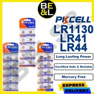 PKCELL LR44 / LR1130 / LR41 Alkaline Button Cell Battery (1pc / 10pcs) – Watch, Calculator, Toys, Me