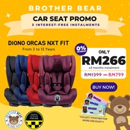 Diono Orcas Nxt Baby Car Seat for 9 Months - 12 Years (Group 1/2/3 - 9kg-36kg) | BROTHER BEAR®