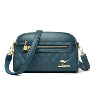 Halloween 2 Tier Ladies Quality Diamond Lattice Leather Shoulder Bag Women 2025 Womens Crossbody Bag