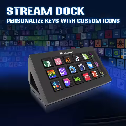 Mirabox Streamdeck 293S Stream deck 10 Keys Button Live Console Mini Keypad Streamdeck macropad Stre
