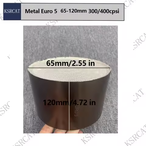 65-120mm Euro 5 300/400cpsi High Flow Automotive Catalyst Metal Round Catalytic Converter Metallic C