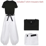 Jujutsu JJK Manga Anime Fushiguro Toji Satoru Gojo Cosplay Costume Wig T-shirt Pants Rose Net Hallow