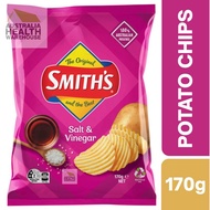 [CLEARANCE Expiry: 01/02/2026] Smith's Crinkle Cut Salt And Vinegar Potato Chips 170g