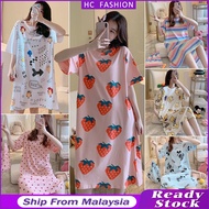 HC Raya 2022 Women Size M-XXL Baju Tidur mickey Women s pyjamas Plus Size Dress Pyjamas Sleepwear Pa