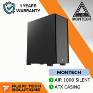 Flexi Tech MONTECH AIR 1000 SILENT ATX Case Black PC Desktop Casing