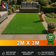 [2M X 15M] VODELL Artificial Grass Carpet Premium Quality 5UV Fake Synthetic Outdoor & Indoor Artifi