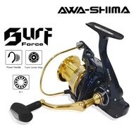 ORI AWASHIMA fishing reel SURF FORCE 4000 5000 6000 Spinning Fishing Reel mesin pancing With Free Gi