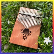 17-key kalimba engraved with fancy patterns, resonant wooden box Kalimba, attractive Thumb Piano acc