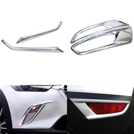 Front &amp; Rear Fog Light Cover Rear Bumper Reflector Accessories For Mazda CX-3 CX3 2016 2017 2018 High Quality