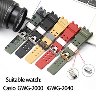 Resin Watch Strap for Casio GWG2000 GWG-2000 GWG-204 Men TPU Bracelet Band Sports Waterproof Stainle