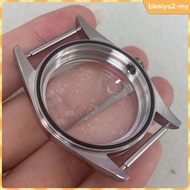 [BlesiyaedMY] 36mm Stainless Steel Watch Case, Easy-to-use Accessory for NH35/NH36 Movement