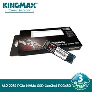 KINGMAX  256GB SSD รุ่น PQ3480 M.2 2280 PCIe NVMe SSD Gen3x4  (2,250/1,200MB/s)
