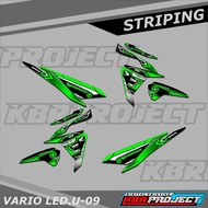 VARIO LED MOTORCYCLE striping sticker, Racing variation, VARIO LED.09 MOTORCYCLE sticker, TRANSPAREN