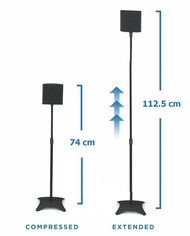 ขาตั้งลําโพงเซอร์ราวด์ ขาตั้งลำโพง ขาแขวนลำโพง **รุ่นใหม่ตัวล็อคเป็นโลหะแข็งแรงกว่าเดิม** (ราคาต่อคู่) ขาตั้งลำโพงคู่ ที่ตั้งลำโพง ปรับความสูงได้ Surround Sound Speaker Stands ขาแขวนลำโพง แท่นวางลำโพง ฐานวางลำโพง ขาตั้งตู้ลำโพง ลำโพงขาตั้ง ขาตั้งรำโพง