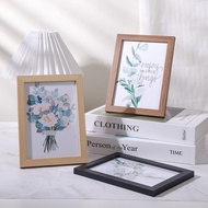 Wooden Frame Nordic Minimalist Minimalist 4R/5R/6R/7R Transparent Home Decoration Wall Photo Frame B