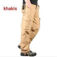 cargo pants men/seluar cargo six poket boleh pakai tali pengang/men tactical pant/multipocket work w