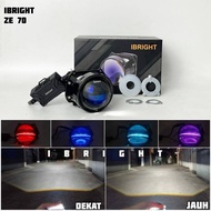 IBRIGHT ZE 70 - Projector Biled 2.5inc Blue Lens ibright ze 70 High Low White plus cooling fan