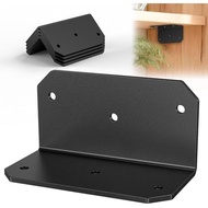 4"x2"x2" Corner Brackets for Wood, 200LB, Black 4 Pack | 3MM Carbon Steel, 90 Degree Angle Brackets,