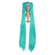 47 Inches/120cm Fashion Long Straight Cosplay Wig (Mixed Cyan)