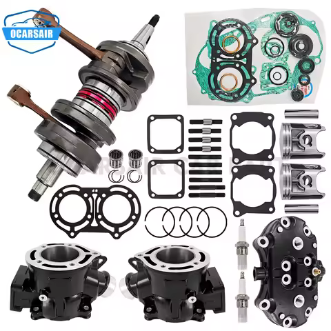 Crankshaft 64mm Cylinder Piston Kit Engine For Yamaha Banshee 350 YFZ350 1987-2006