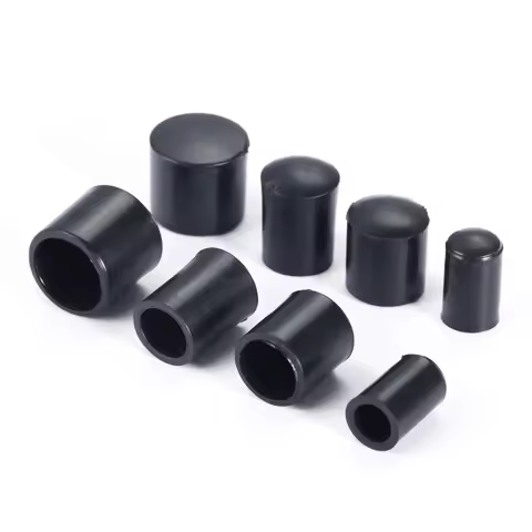 50pcs Rubber Round Tube End Push-in Cap Cover M6 M8 M10 M12 Pipe Plug Screw Thread Protector Bolt Sa