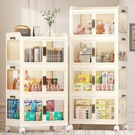 Storage Display Free Cabinet Bookshelf Installation  Household Children's Wardrobe  Foldable Cabinet