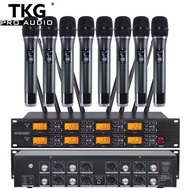 TKG  UR-8000-S 640-690mhz UHF professiona uhf wireless microphone 8 wireless microphone system