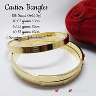 (pawnable) 18k sd gold cartier bangle