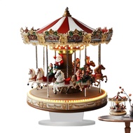 Christmas Village Carousel 2D Carousel Festive Decoration Christmas Village House Christmas Merry Go