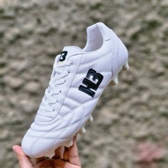 H3 SPORT Football Shoes Cleats Synthetic Leather White Wa/Black Aw Size 39-45