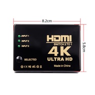 Ultra HD 4K Splitter 1x5 Port 3D 4Kx2K Video Switch Switcher HDMI-compatible 1 Input 5 Output HUB with IR Remote