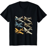 Premium Distro Children's T-Shirt WW2 Warplanes P51 Mustang F4U Corsair Spitfire P40 Warhawk T-Shirt
