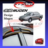 (4 PCS) Air Press Wira Sedan Aeroback 1999 Window Tingkap kereta Door Visor Mugen move small tingkap kereta wira selimut