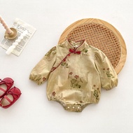 Baby One Hundred Days Old Princess Dress Antique Cheongsam Bodysuit 510yy22