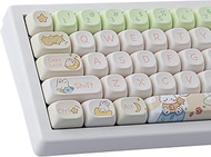 Keycap 143 Keys PBT Custom Keycaps Rabbit Cute Keycaps Set MOA Profile Keycap for Cherry Gateron MX 