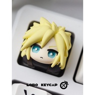 keycaps keycaps custom Final Fantasy ff7~Tifa Alice Unique Resin Art Keycap Mechanical Keyboard Keyc