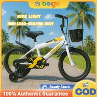 Beige Bicycles kids 12/16 inch basikal budak 2-8 Tahun Basikal kids bicycle With training wheels