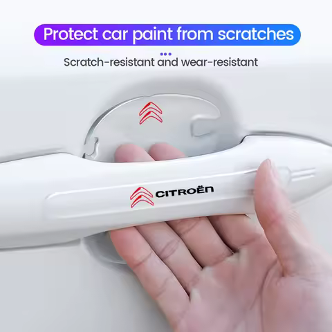 Car Door Handle Bowl Anti-collision Protective Stickers For Citroen C1 C3 C4 C5 C6 2CV VTS Picasso C