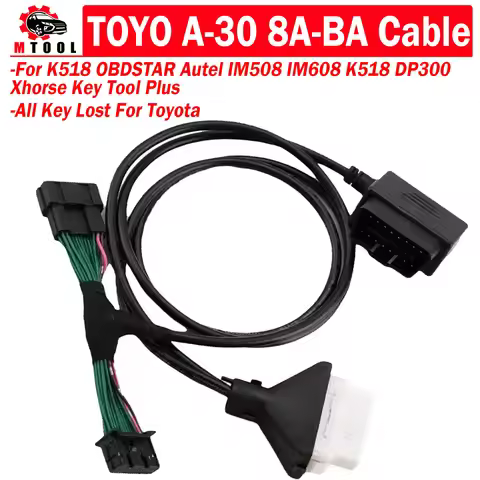 A30 A-30 8A-BA for Toyota 4A Smart Key Cable OBDSTAR Autel IM508 IM608 K518 Xhorse Key Tool Plus for