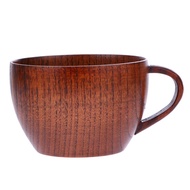 Travel Wooden Mug Jujube Bar Wooden Cup Mugs With Handgrip Travel Coffee Tea Mug Milk Wine Beer Drin