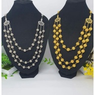 3-tier dubai Necklace/Indian Accessories/Indian Jewelry