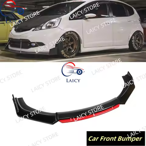 LAICY Car Front Bumper Lip For H0nda Fit 2006-2020 Auto Chin Spoiler Splitter Diffuser Body Kit Trim