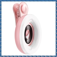 Q8(FTQN) LED Phone Lens Selfie Ring Light Mobile Phone Fill Light HD Macro Dimmable Lamp Beauty Ring
