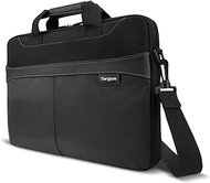 Targus Laptop Bag Slim Briefcase for Laptops up to 15.6-inches Over-the-shoulder Laptop Bag Men Women Travel Laptop Bag for 12 13 14 &amp; 15 inch Dell HP Lenovo Apple and Microsoft Laptops Black (TSS898)