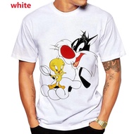 Tweety Bird 3DPrinting T-Shirt Men's Summer Fashion Personality Graphic Tee Cartoon Casual Short-Sle