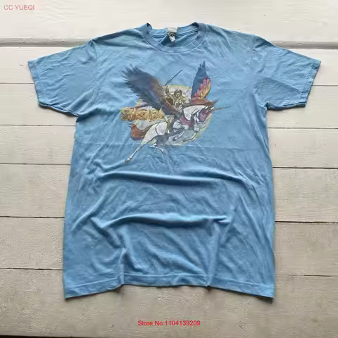 90s She Ra Mattel Vntg Blue Mens T Shirt Medium Rare vintage Washed Soft streetwear Breathable Unise