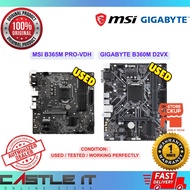 ASUS MSI GIGABYTE B365M B360M Intel LGA1151 Used Motherboard